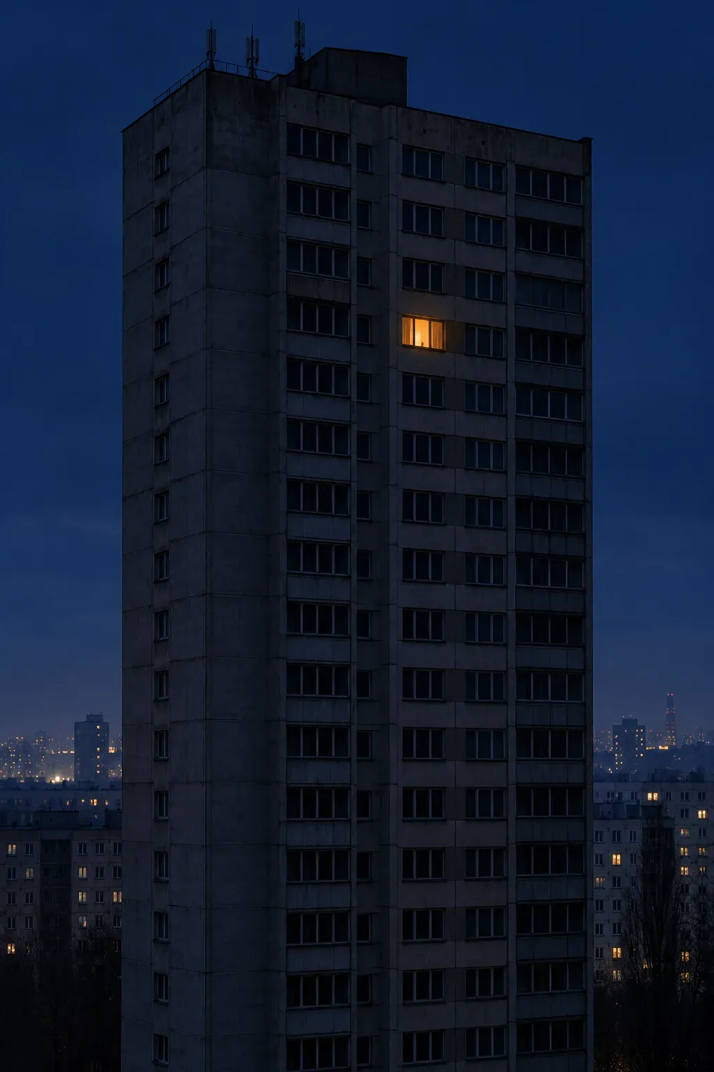 window at night